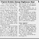 Wedding of Virginia Grabek and George Stephenson